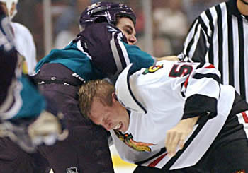 Todd Simpson BlackHawks Fight Todd Simpson BlackHawks Fight